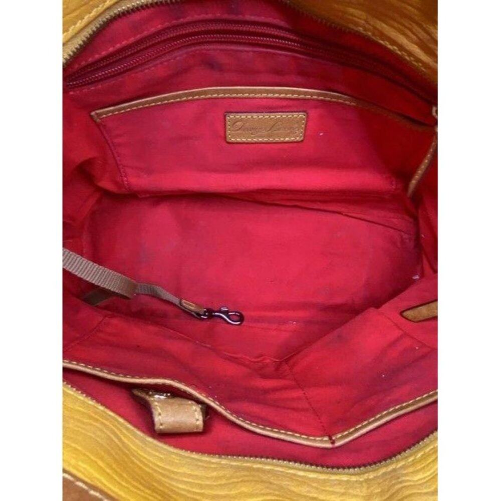 Dooney and Bourke yellow leather shoulder bag - Picture 11 of 12